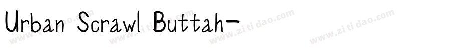 Urban Scrawl Buttah字体转换